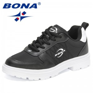 BONA 2022 New Designers Classics Platform Sneakers Women Chunky Spring Casual Flats Shoes Ladies Lesure Light Footwear Feminimo