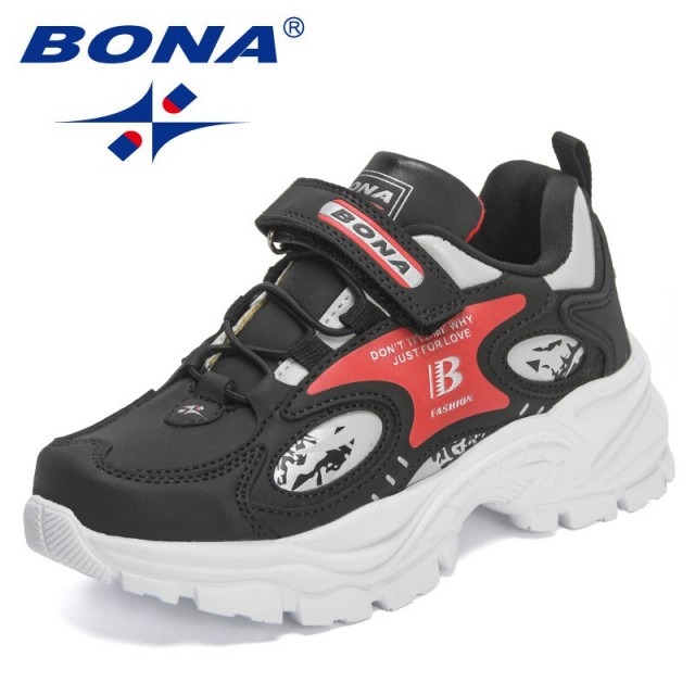 BONA 2022 New Designers Children Shoes Fashion Comfortable Kids Sneakers Non Slip Wear Resistant Running Walking Shoes Child