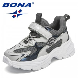 BONA 2022 New Designers Sneakers for Boys Spring Children Casual Shoes Comfy Anti Slippery Running Tennis Shoes Child Comfort