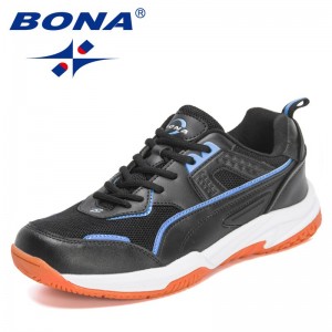 BONA 2022 New Designers Classic Brand Walking Shoes For Men Soft Flats Sport Sneakers Man Tennis Shoes Casual Shoes Mansculino