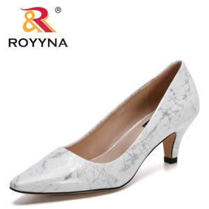ROYYNA 2022 New Designers Classics Shallow Spring Autumn Pointed Toe Single Shoes Women Slip-On Dress Shoes Ladies Footwear Soft