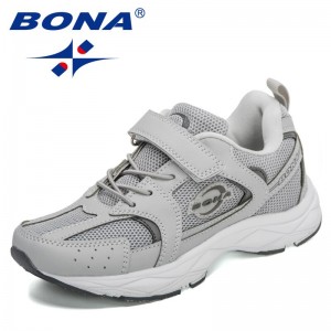 BONABONA 2022 New Designers Fashion Sneakers Boy Girl Sports Shoes Children Breathable Casual Shoes Kids Jogging Walking Shoes Child