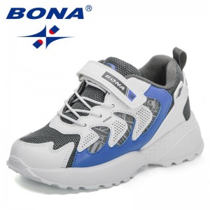 BONA 2022 New Designers Fashion Casual Shoes Kids Classics Sneakers Sport Shoes Children Walking Shoes Boys Athletic Shoes Girls