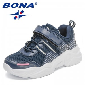 BONA 2022 New Designers Popular Sneakers Breathable Non Slip Trainers Kids Chaussure Children Casual Shoes Walking Shoes Child