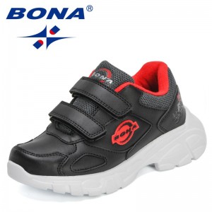 BONA 2022 New Designers Casual Shoes Kids Popular Sneakers Child Sport Fashion Jogging Walking Footwear Children Athletic Shoes