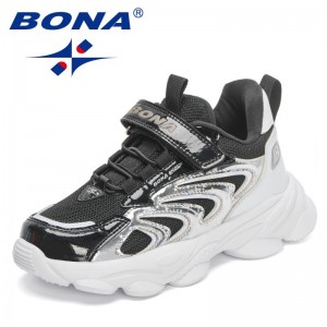 BONA 2022 New Designers Casual Shoes Kids Sneakers Sport Fashion Runinng Shoes Children Spring Summer Autumn Winter Footwear