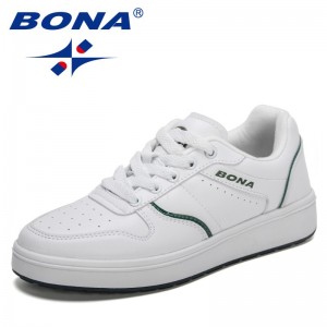 BONA 2022 New Designers High Quality Original Luxury Brand Shoes Women Fashion High Platform White Sneakers Casual Shoes Ladies