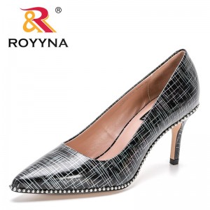 ROYYNA 2022 New Designers Classics Pumps Shallow Women Fashion Office Work Wedding Party Shoes Ladies High Heel Dress Shoes