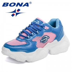 BONA 2022 New Designers High Quality Casual Shoes Women Breathable Outdoor Thick Sole Chunky Sneakers Ladies Zapatillas Mujer