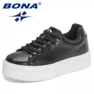 BONA 2022 New Designers Classics Sneakers Platform Casual Breathable Vulcanized Shoes Women Fashion Footwear Zapatillas Mujer