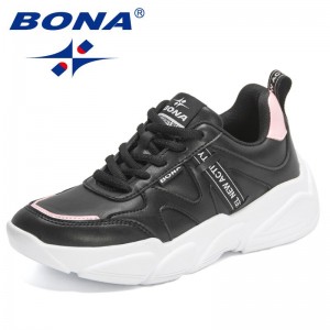 BONA 2022 New Designers Classics Sneakers Women Fashion Chunky Casual Shoes Ladies Comfortable Thick Sole Dad Platform Footwear