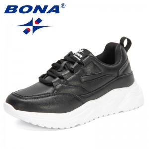 BONABONA 2022 New Designers High Quality Casual Shoes Heightening Women Popular Sneakers Ladies Luxury Brand European Fashion Shoes