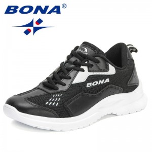 BONA 2022 New Designers Classics Sneakers Men Fashion Shoes Vulcanize Casual Shoes Man Walking Platform Leisure Shoes Mansculino