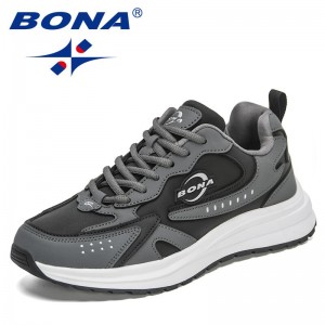 BONA 2022 New Designers Popular Sneakers Men Outdoor Walking Shoes Men Comfortable Casual Shoes Leisure Footwear Mansculino Soft