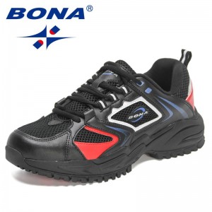 BONA 2022 New Designers Professional Running Shoes For Men Walking Sneakers High Quality Casual Shoes Man Lightweight Footwear