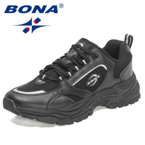 BONA 2022 New Designers Sports Shoes Men Breathable Casual Running Shoes ManTrendy Lightweight Breathable Mesh Shoes Mansculino