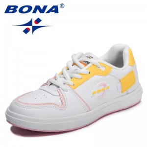 BONA 2022 New Designers Sneakers Chunky Platform Casual Shoes Women Fashion Luxury Brand Ladies Vulcanized Shoes High Quality