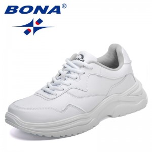 BONA 2022 New Designers Casual Shoes Popular Sneakers Men Fashion Handmade Leisure Shoes Man Outdoor Walking Footwear Mansculino