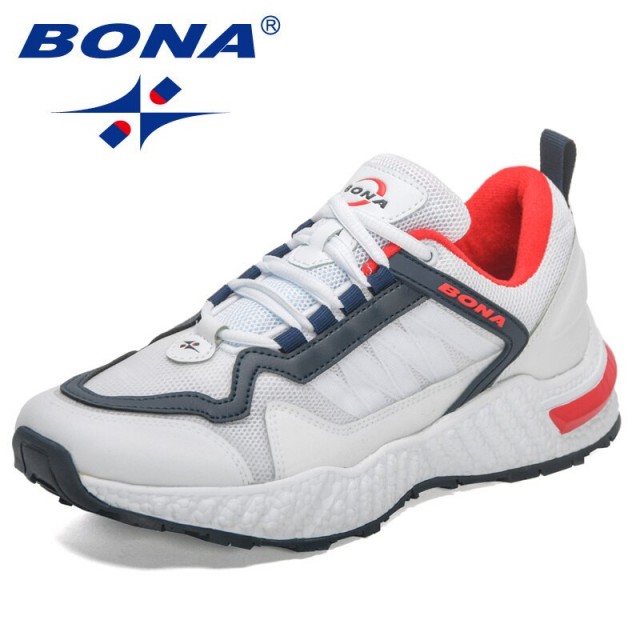 BONA 2022 New Designers Sneakers Shoes Men High Tenis Breathable Sports Running Shoes Man Jogging Walking Footwear Mansculino