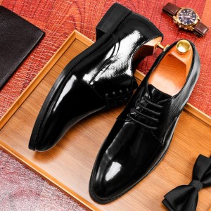BONA 2022 New Designers Dress Italian Genuine Patent Leather Shoes Men Formal Business Shoes Man Office Wedding Shoes Mansculino