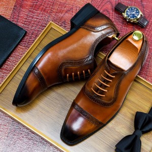 BONA 2022 New Designers Business Luxury OXford Shoes Men Genuine Leather Formal Dress Shoes Man Office Party Shoes Mansculino