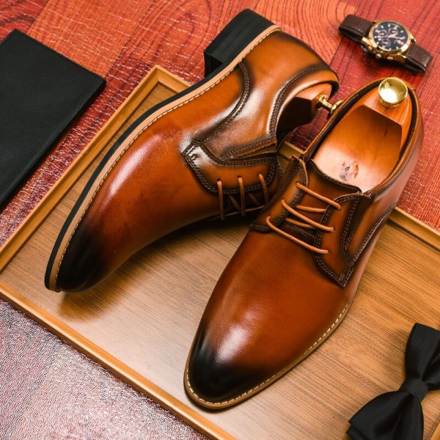 BONA 2022 New Designers Luxury Brand Business Oxford Leather Shoes Men Formal Dress Shoes Man Office Wedding Footwear Mansculino