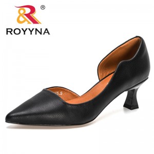 ROYYNA 2022 New Designers Classics Stiletto Heels Pumps Women Shoes Pointed Toe Office Dress Shoes Ladies Thin Heels Footwear