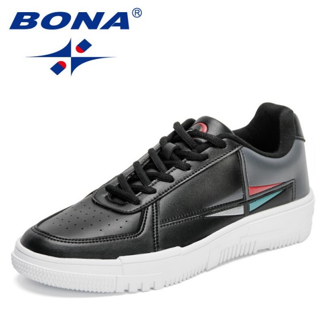 BONA 2022 New Designers Classics Thick Bottom Platform Casual Shoes Men Vulcanized Shoes Light Sneakers Man Walking Leisur Shoes