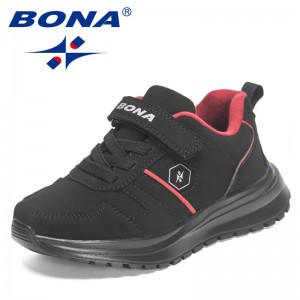 BONA 2023 New Designers Casual Sneakers Children Fashion Sports Shoes Running Leisure Breathable Outdoor Shoes Kids Footwear