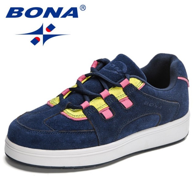 BONA 2023 New Designers Platform Student Shoes All-match Casual College Style Shoes Ladies Trendy Walking Footwear Feminimo Soft