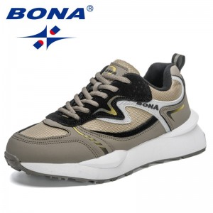 BONA 2023 New Designers Brand Shoes Fashion Sneakers Sport Shoes Men Running Jogging Walking Shoes Man Lightweight Comfy Shoes
