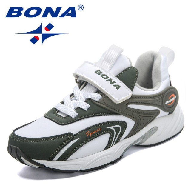 BONA 2023 New Designers Fashion Sneakers Boys Girls Casual Sport Lightweight Shoes Children Breathable Anti Slippery Footwear