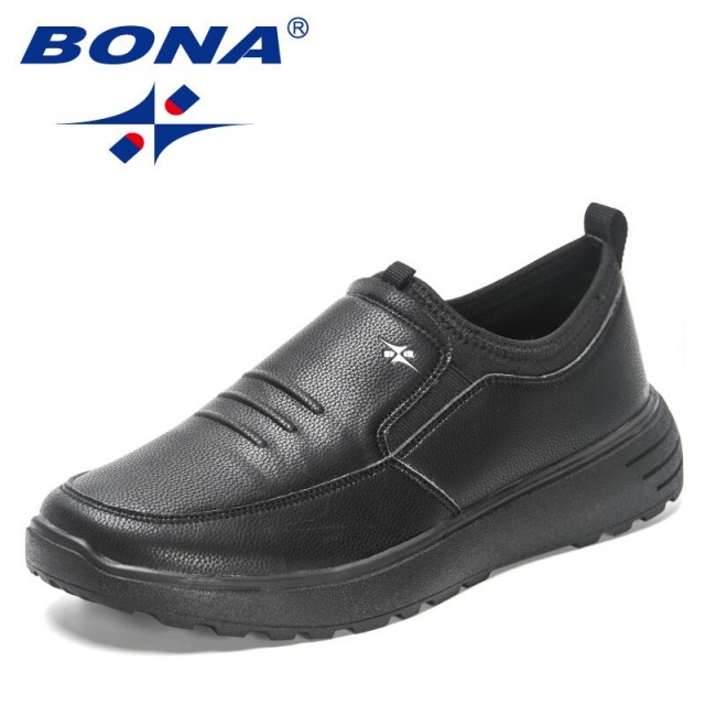 BONA 2023 New Designers Soft Loafers Summer Sneakers Comfortable Casual Shoes Men Flats Light Walking Shoes Man Driving Zapatos