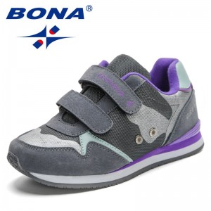 BONABONA 2023 New Designers Casual Shoes Child Leisure Trainers Kids Brand Spring Summer Walking ShoeTrendy Sneakers Sport Boy Girl