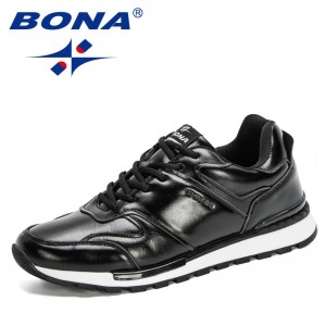BONA New Designers Business Dress Shoes Genuine Leather Formal Office Men Shoes Party Fashion Wedding Man Footwear Trendy