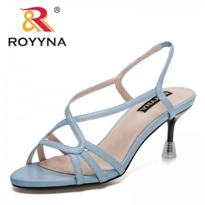 ROYYNA 2023 New Designers Patent Leather Pumps Women High Heels Square Toe Sexy Shoes Woman Wedding Shoes Ladies Office Shoes