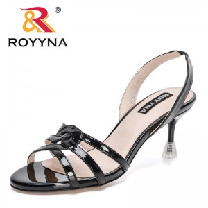 ROYYNA 2023 New Designers Sandals Ladies Summer Breathable Women's Shoes Buckle Handy High Heels Comfortable Slippers Shoes Sof