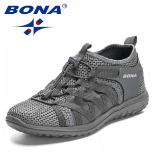 Bona platform women's sports shoes, casual and comfortable shoes, vulcanized sole, designer brand sports shoes, mesh breathable,