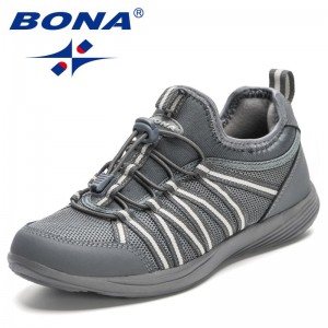 BONA women's platform sneakers, Vulcanized sole, Casual Comfortable shoes, designer branded sneakers, Mesh breathability ， 2023
