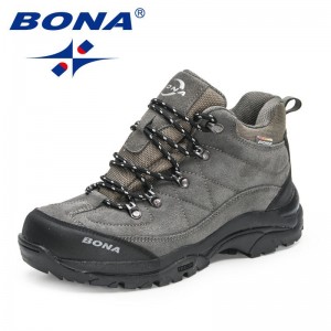 BONA 2023 New Designers Non-slip Wear-resistant Breathable Hiking Shoes Men Outdoor High-quality Jogging Walking Shoe Mansculino