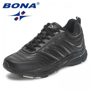 BONA New Arrival Classics Style Men Lace Up Sport Shoes Men Outdoor Jogging Walking Athletic Shoes Male Fo Running Shoesr Ret