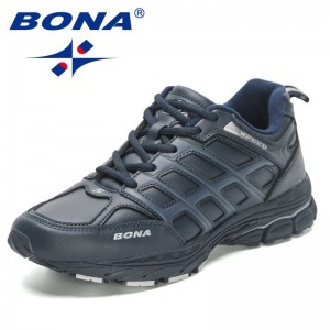 BONA 2023 New Designers Jogging Shoes Men Running Shoes Breathable Brand Sneakers Man Sports Training Walking Shoes Breathable m