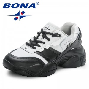 BONA 2023 New Designers Casual Shoes Breathable Walking Shoes Women Lace Up Platform Sneakers Ladies Leisure Feminino