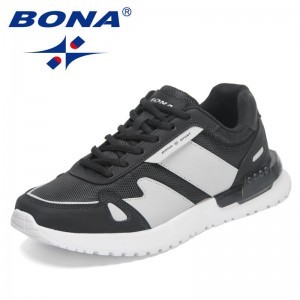 BONA 2023 New Shoes Men Outdoor Walking Shoes Man Casual Lightweight Sneakers Leisure Footwear Comfy Durable sole