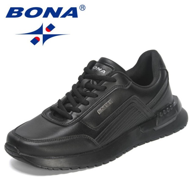 BONA 2023 New Designers Classic Handmade Casual Shoes for Men Luxury Brand Lace-Up Sneakers Man Comfortable Business Footwear