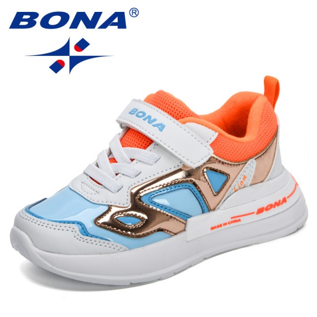 BONA 2023 Children Shoes Spring Autumn New Fashion Breathable Kids Boys Girls Anti-Slippery Sneakers Baby