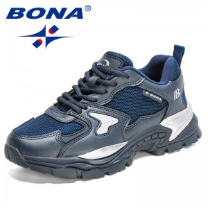 BONA 2022 New Designers Running Shoes Women Breathable Sneaker Casual Antiskid Wear-resistant Jogging Walking Footwear Feminimo