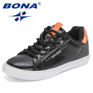 BONA 2022 New Designers Casual Shoes Skateborading Shoes Women Light Sneakers Vulcanized Shoes Ladies Platform Walking Footwear