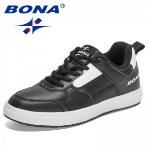 BONA 2022 New Designers All-match Casual Skateboarding Shoes Women Wear-resistant Comfortable Flat Shoes Ladies Walking Shoes