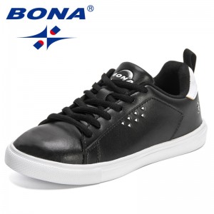 BONA 2022 New Designers Skateboarding Shoes Women Athletic Sneaker Mid Top Anti-slip Casual Soft Walking Shoes Ladies Footwear